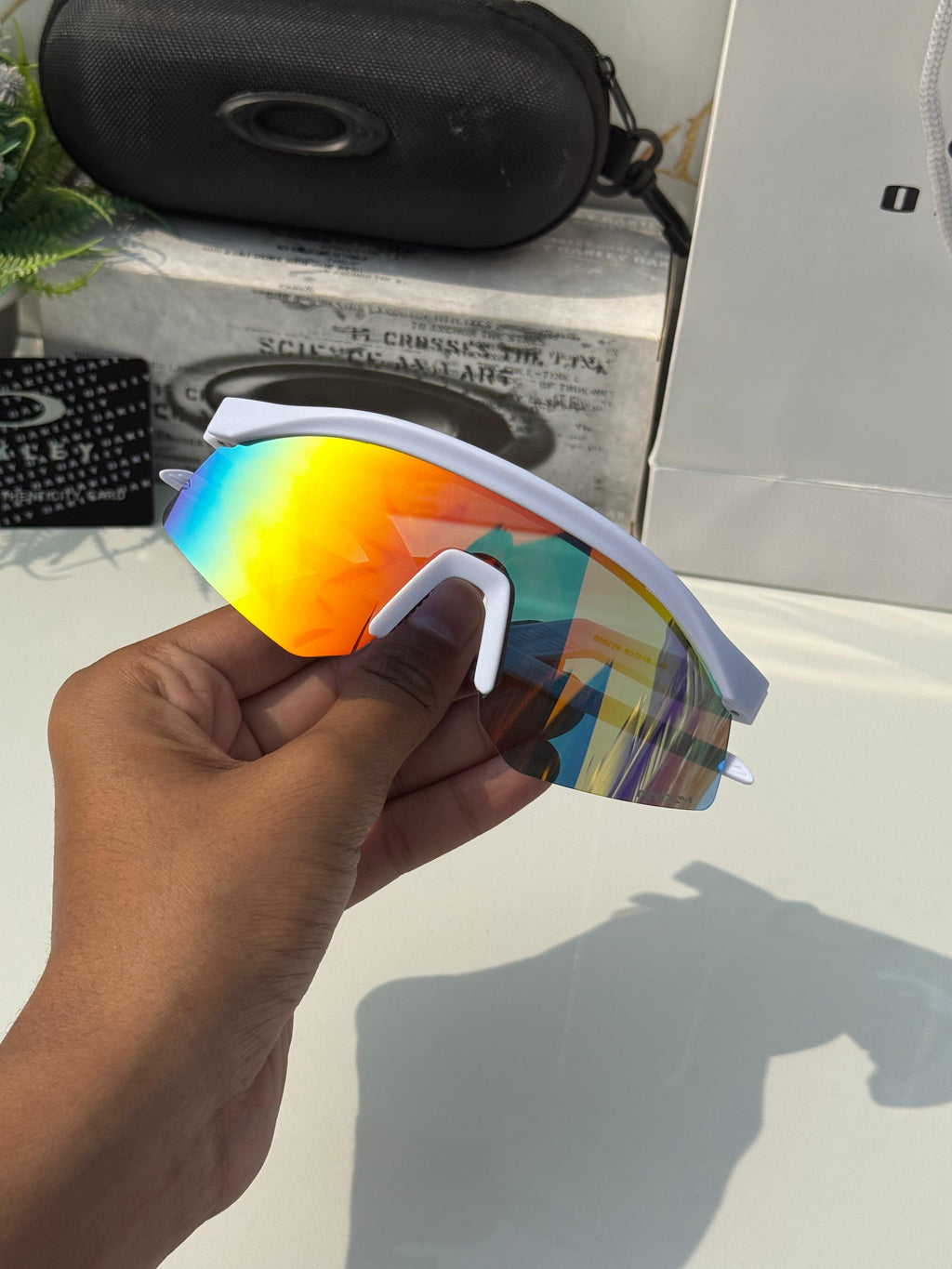 *Oakley_White_Orange_9229*🚨🔥
