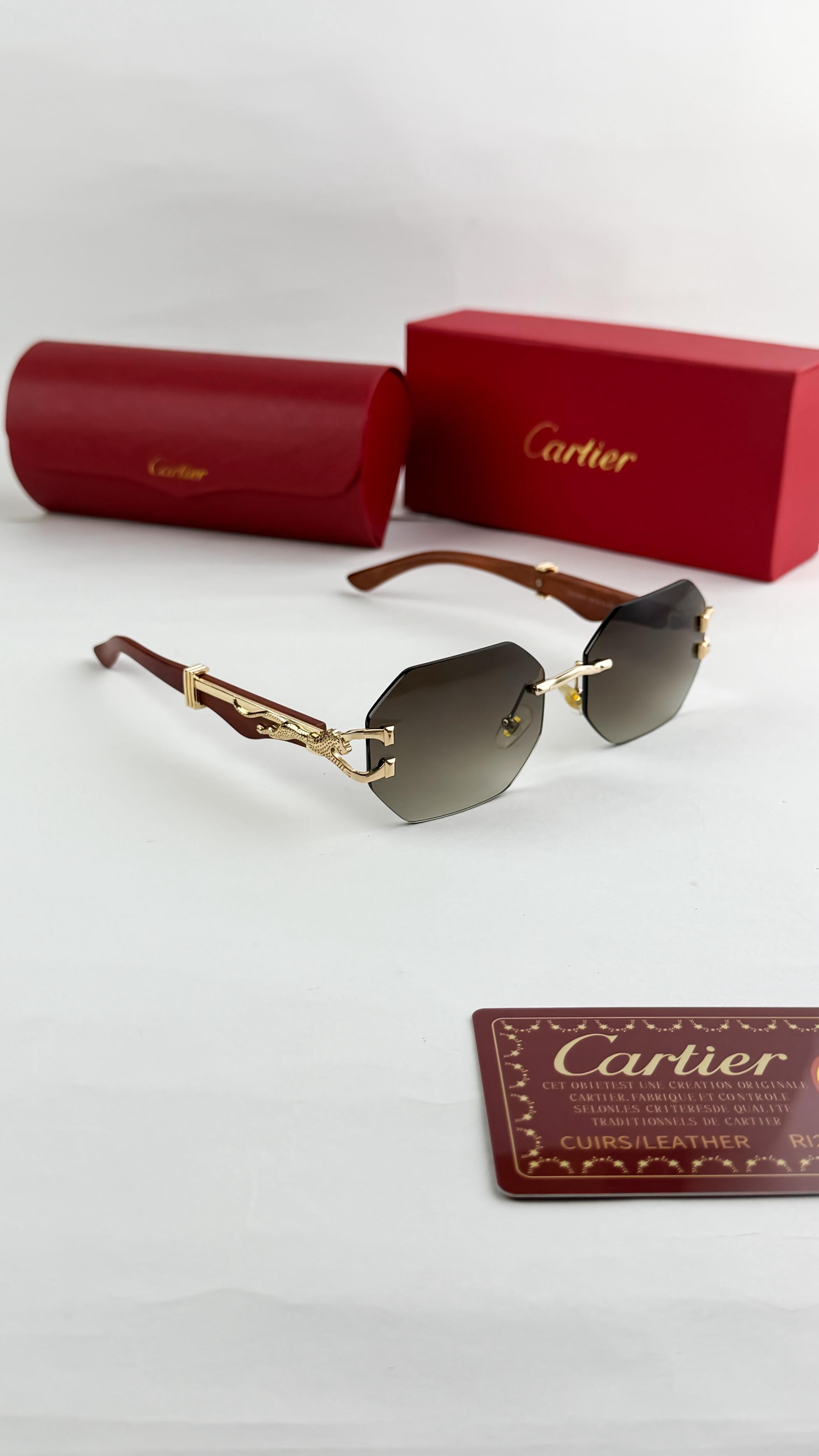 *CARTIER GOLD BROWN 3041🔥🔥🔥ON DEMAND🔥🔥🔥*