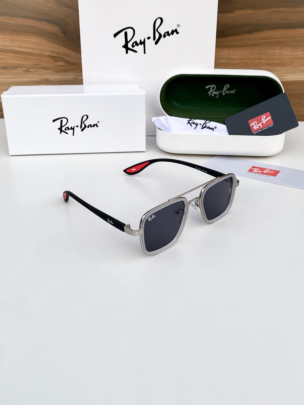 RA_YBAN 06 WHITE BLACK