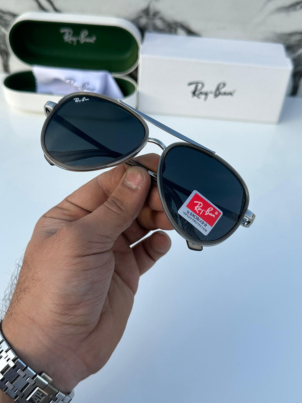 Ra_yban 4414 silver Grey