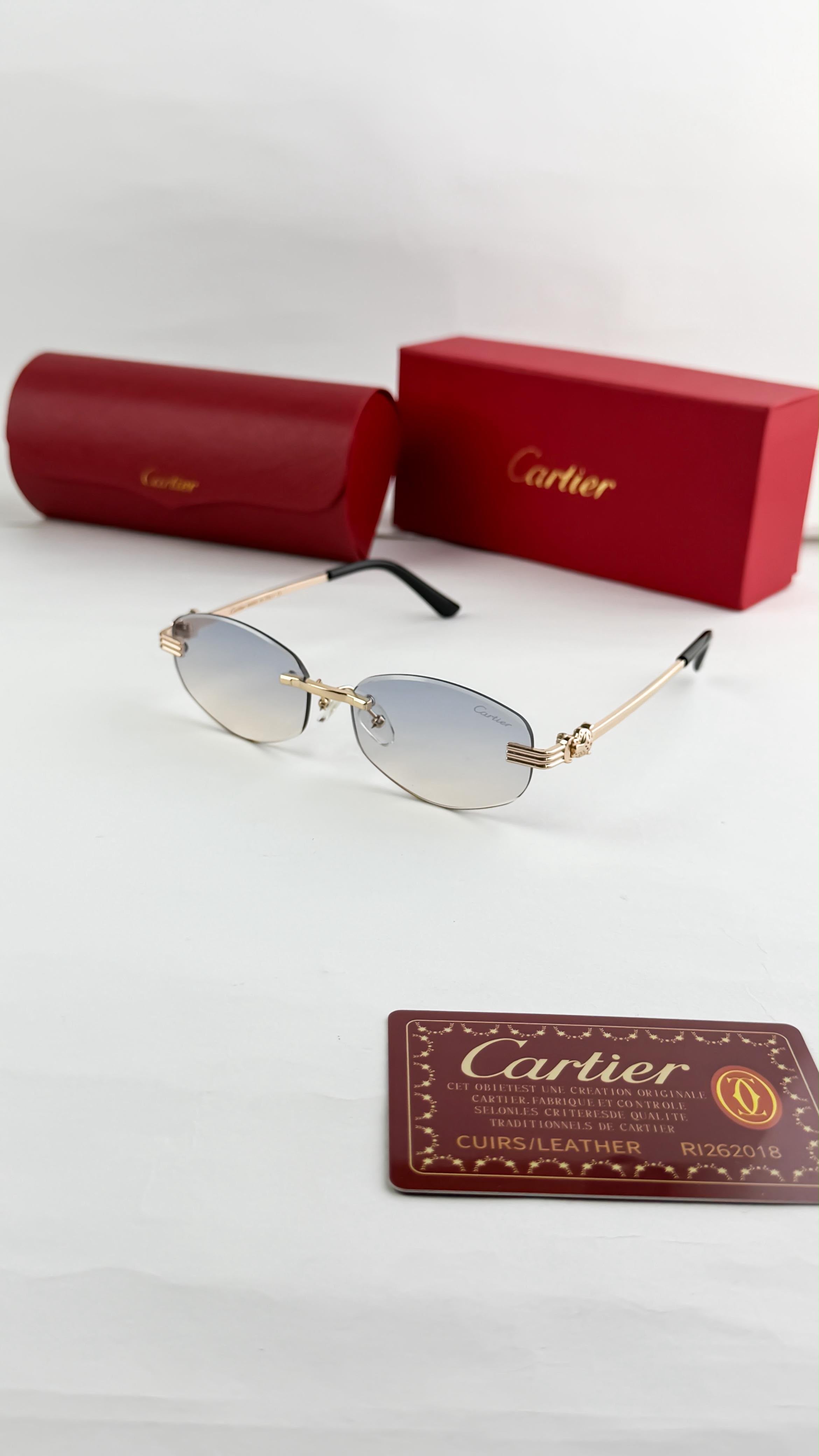 *CARTIER GOLD BLUE SHADED 8070🔥🔥🔥*
