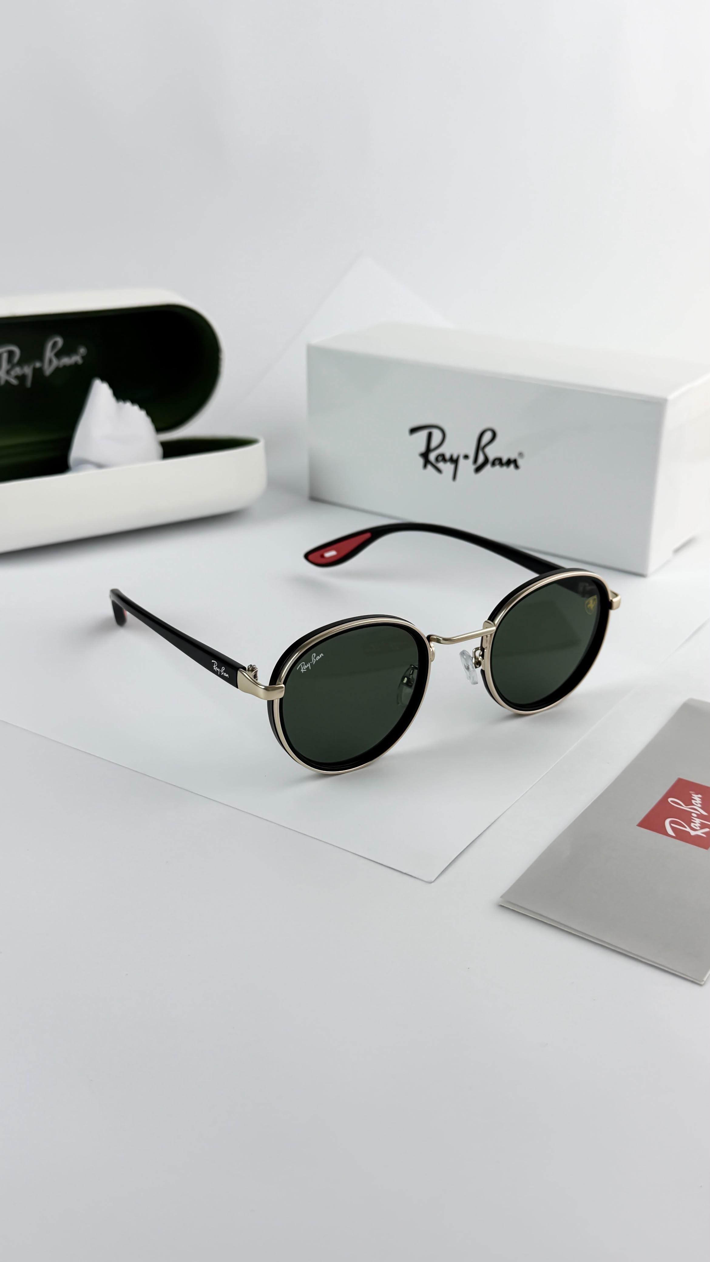 *RAYBAN GOLD GREEN 02🔥🔥🔥*
