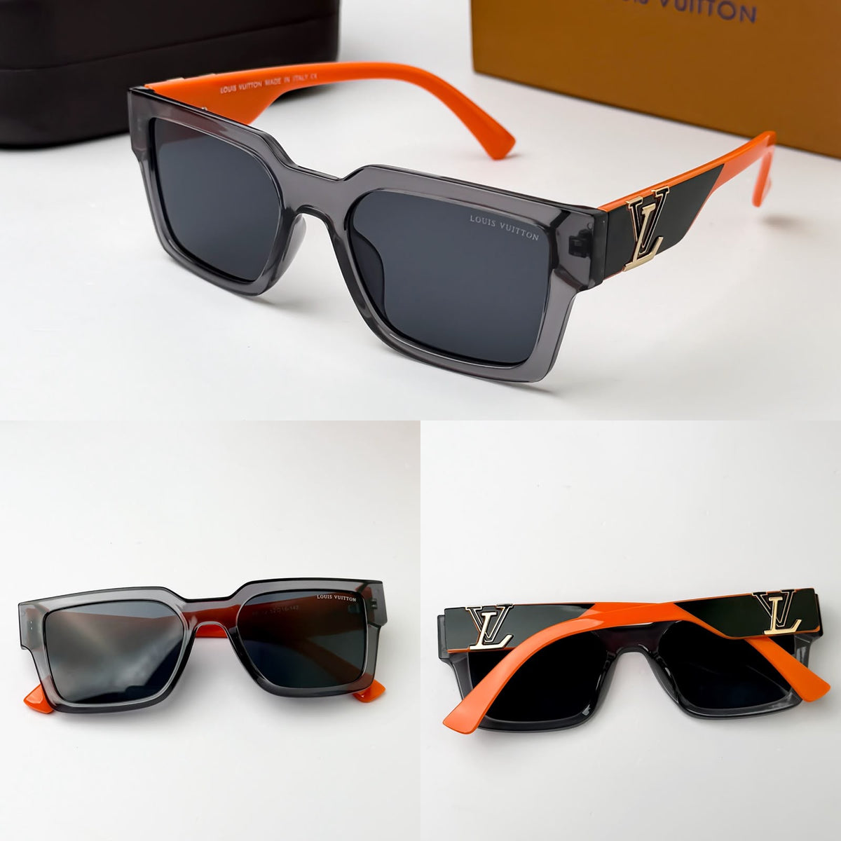 *LOUIS VUITTON GREY ORANGE 88082🔥🔥🔥MOST DEMANDING ARTICLE 🔥🔥🔥*