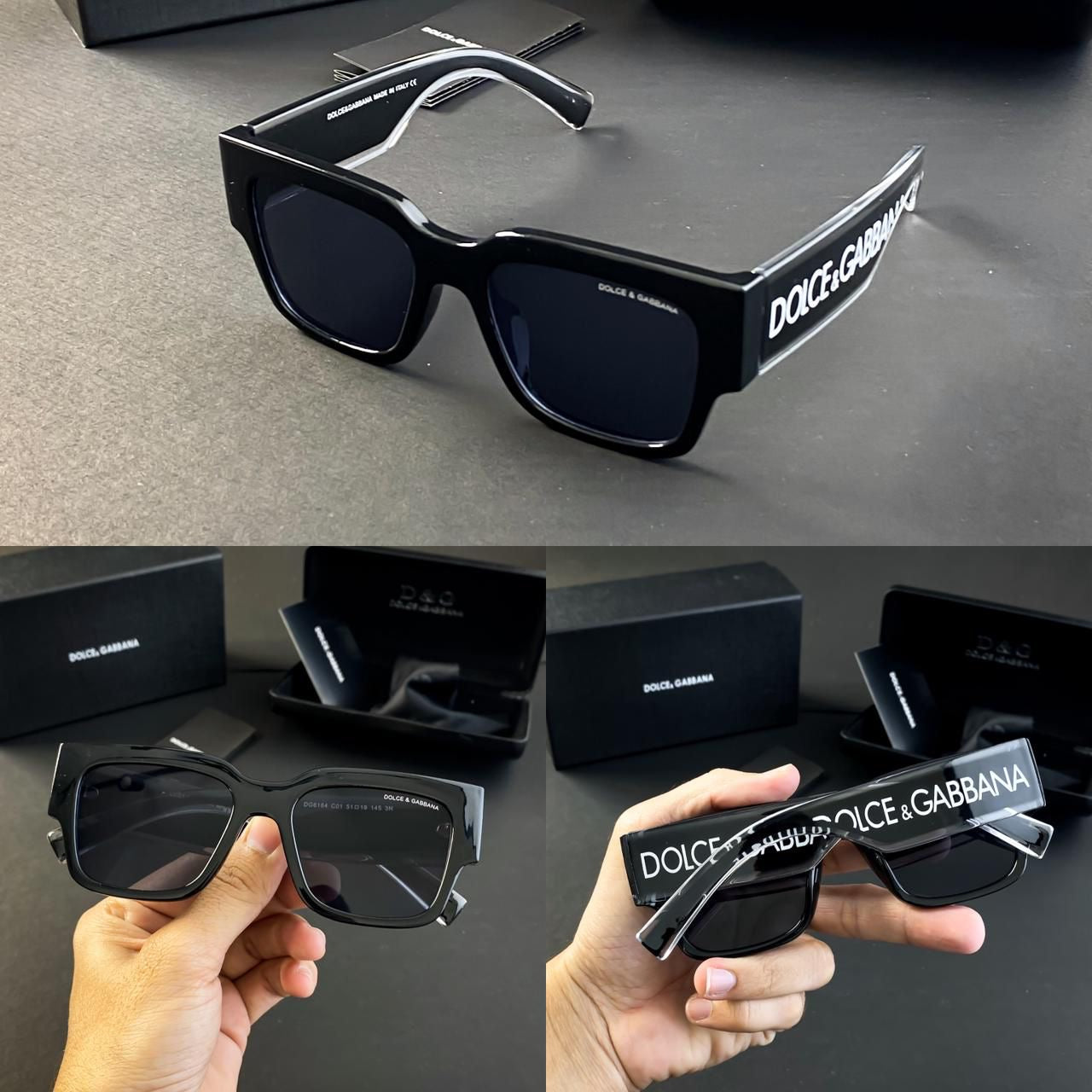 *DOLCE & GABBANA TRANSPRENT BLACK 6184🥵🥵🥵*