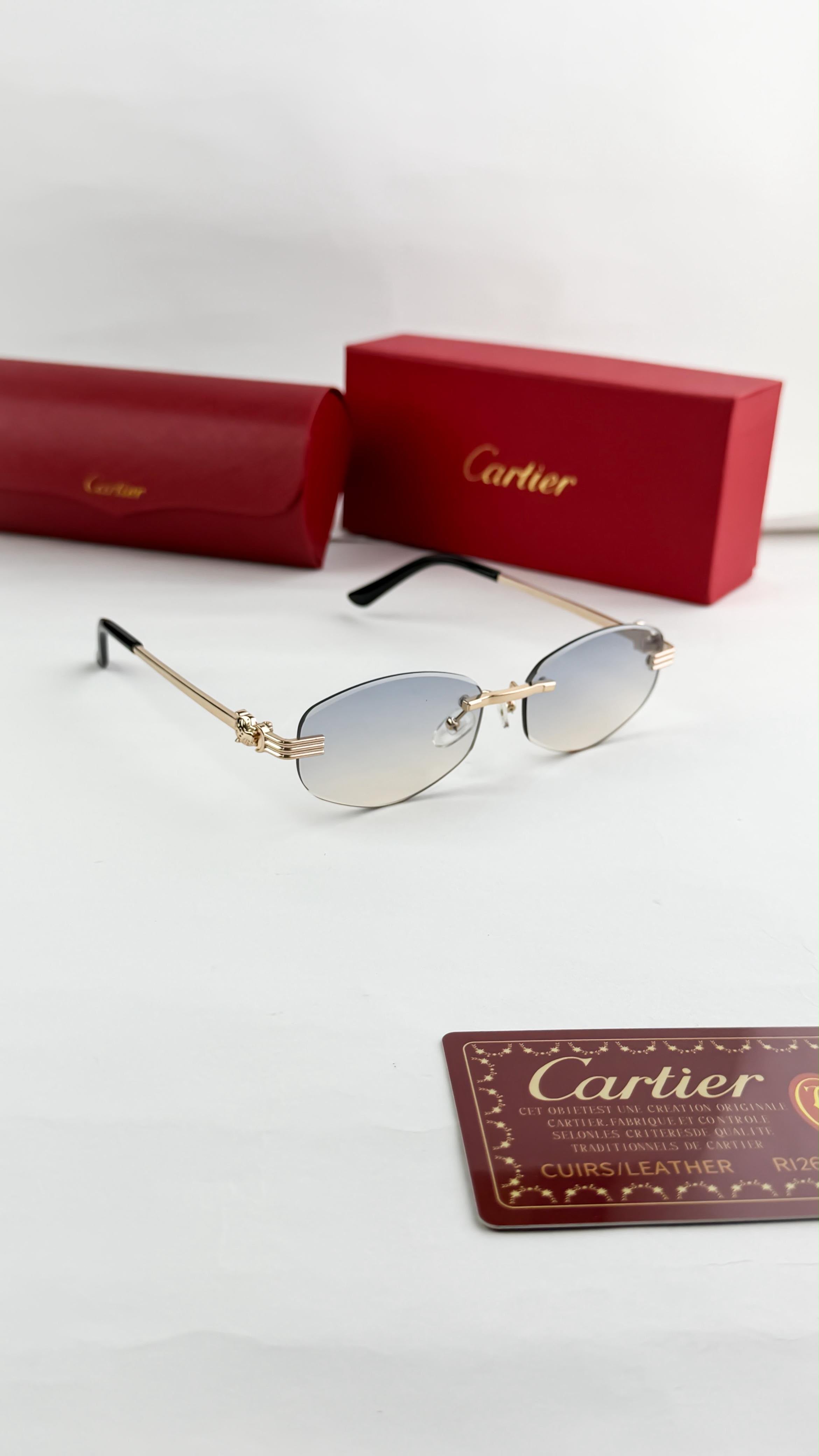 *CARTIER GOLD BLUE SHADED 8070🔥🔥🔥*