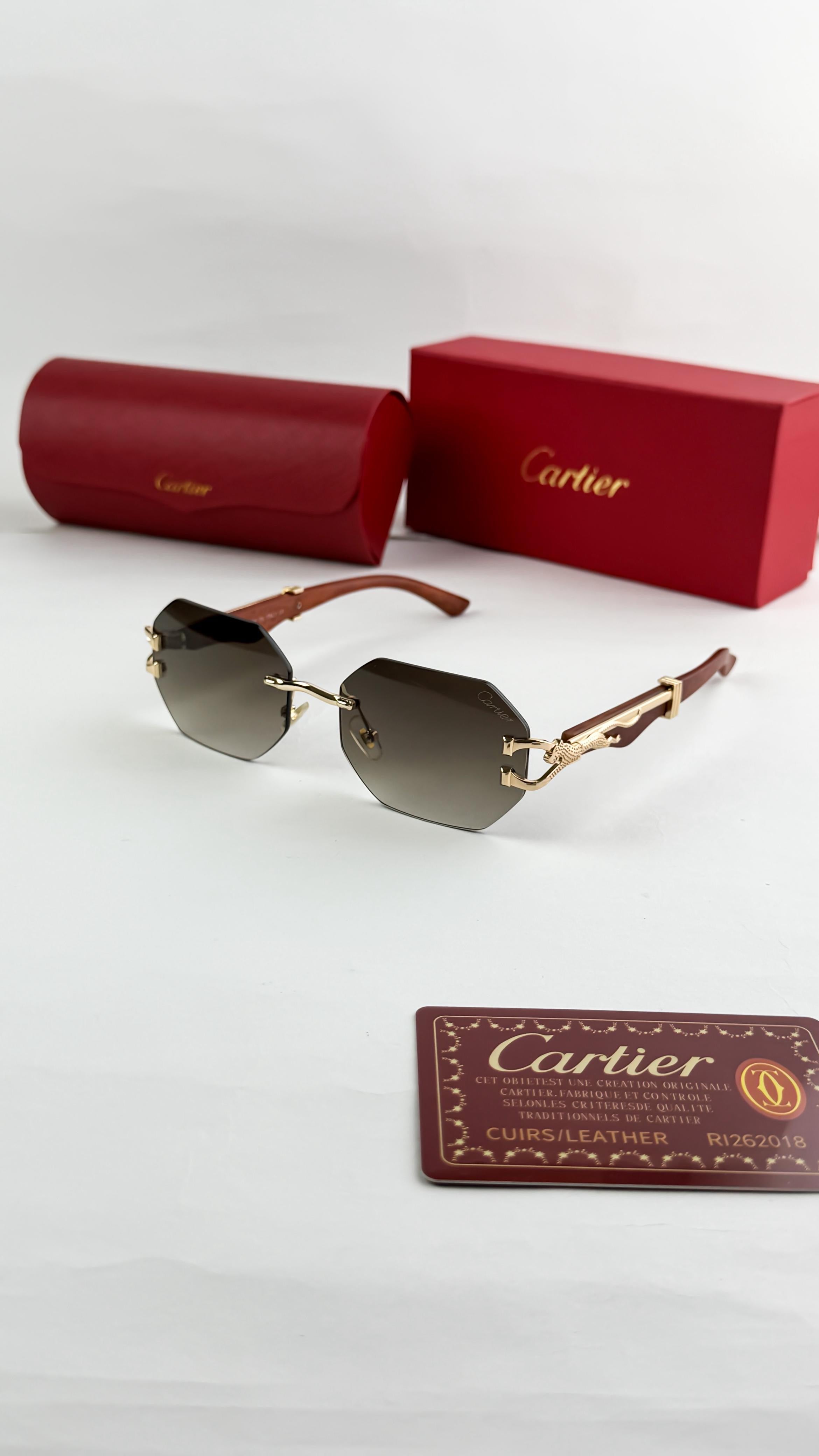 *CARTIER GOLD BROWN 3041🔥🔥🔥ON DEMAND🔥🔥🔥*