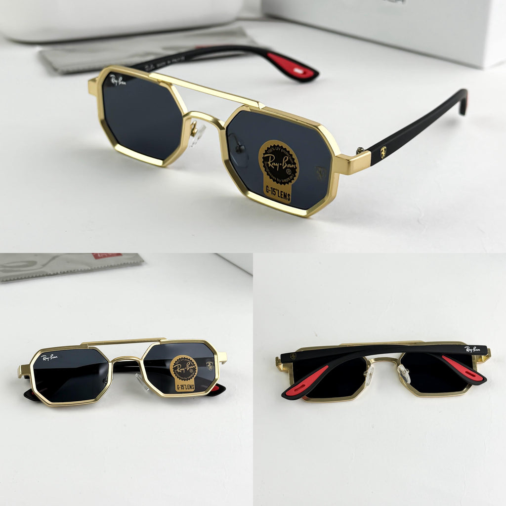 *RAYBAN GOLD BLACK 05🔥🔥🔥*
