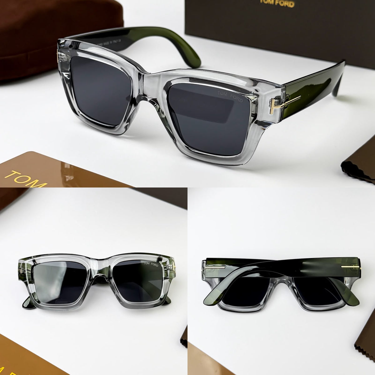 *TOMFORD TRANSPRENT GREEN BLACK 184🔥🔥🔥*