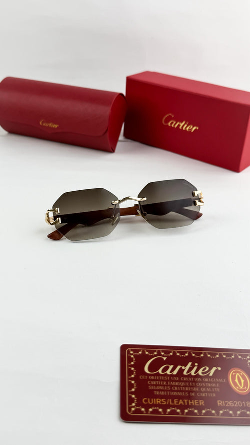 *CARTIER GOLD BROWN 3041🔥🔥🔥ON DEMAND🔥🔥🔥*