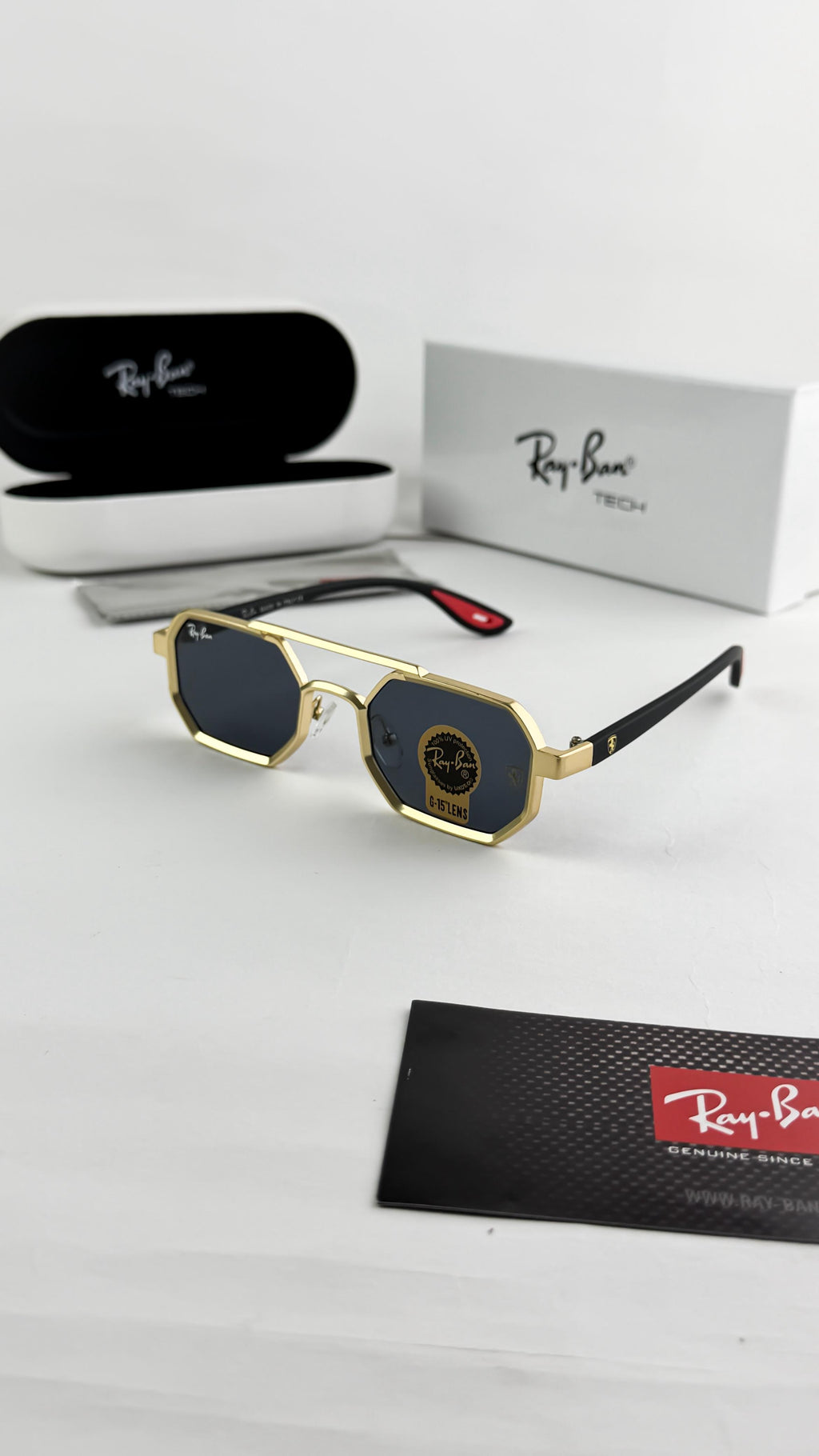 *RAYBAN GOLD BLACK 05🔥🔥🔥*