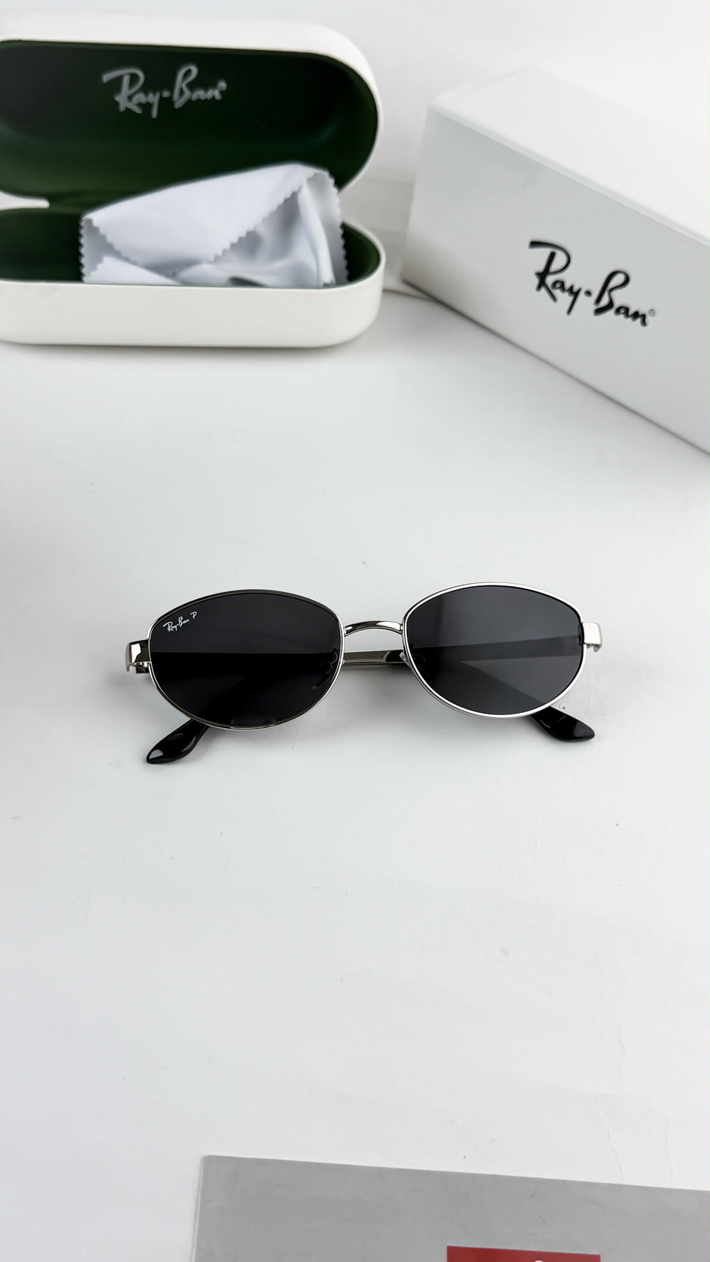 *RAYBAN SILVER BLACK 3774*🔥🥵🔥😡