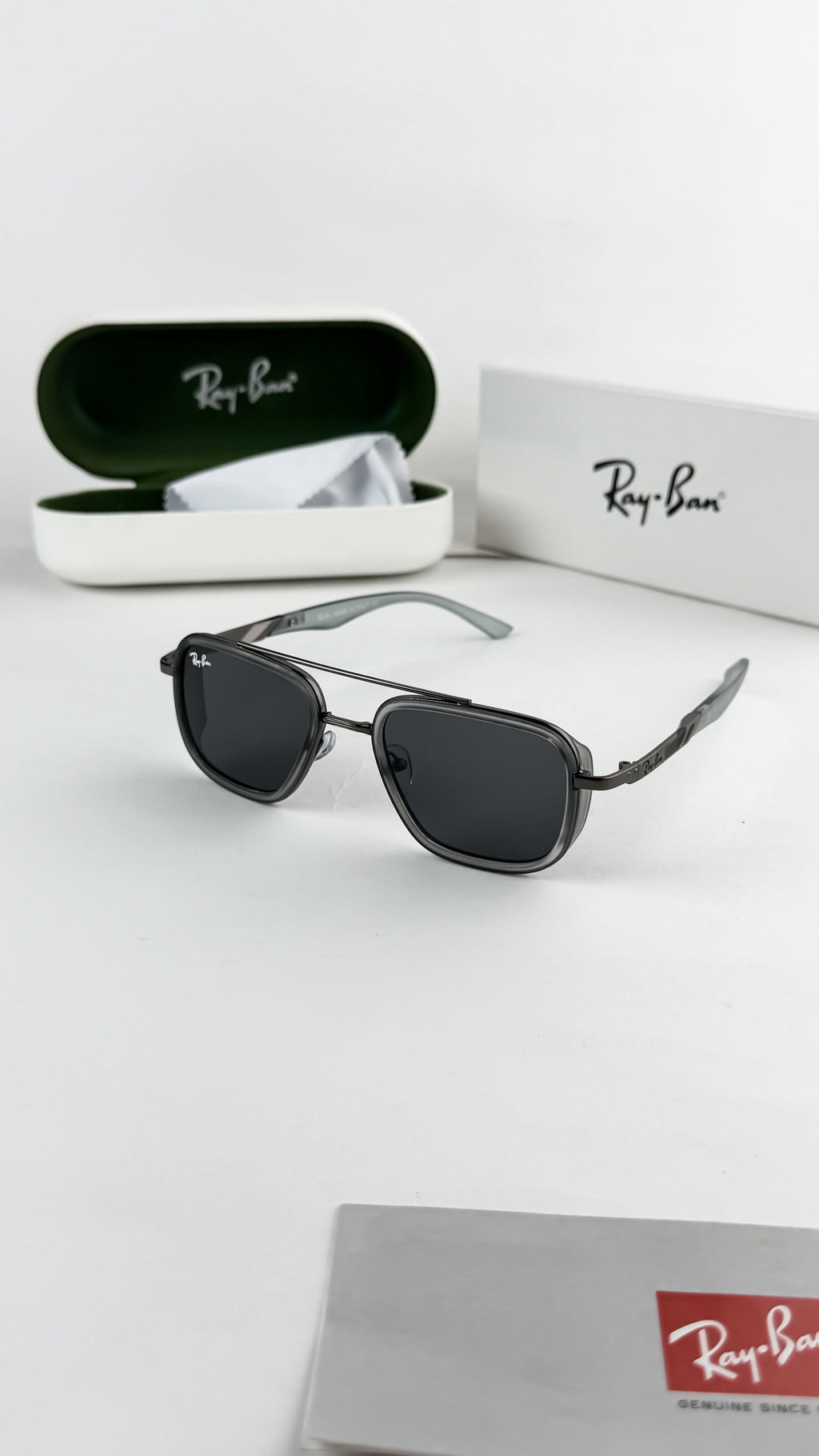 *RAYBAN GREY BLACK 3621🔥🔥🔥*