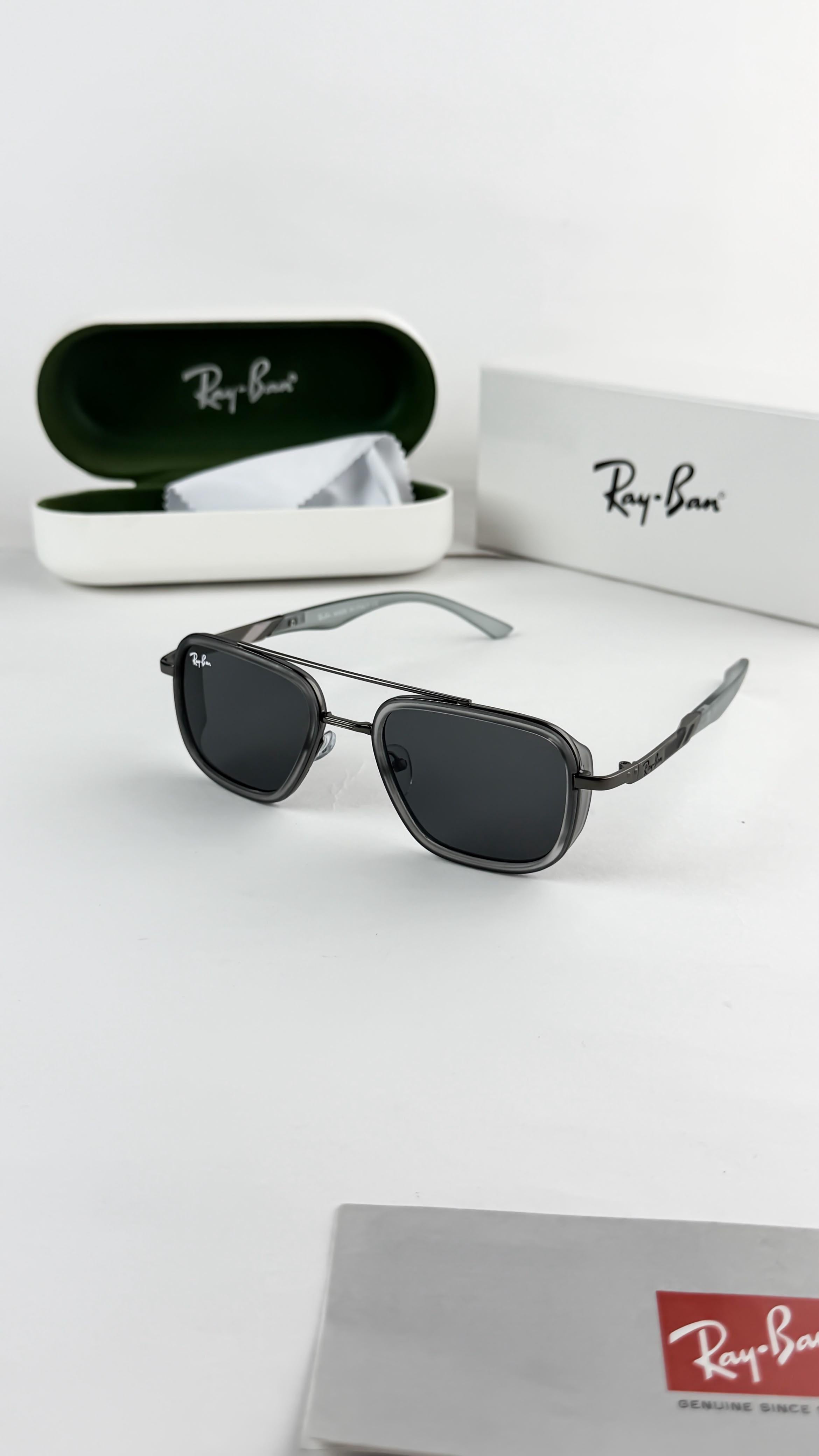 *RAYBAN GREY BLACK 3621🔥🔥🔥*