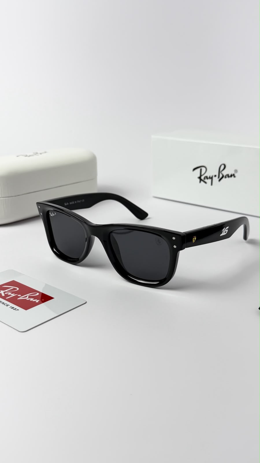 *RAYBAN BLACK FERRARI 0502🔥🔥🔥CELEBRITY CHOISE🔥🔥🔥*