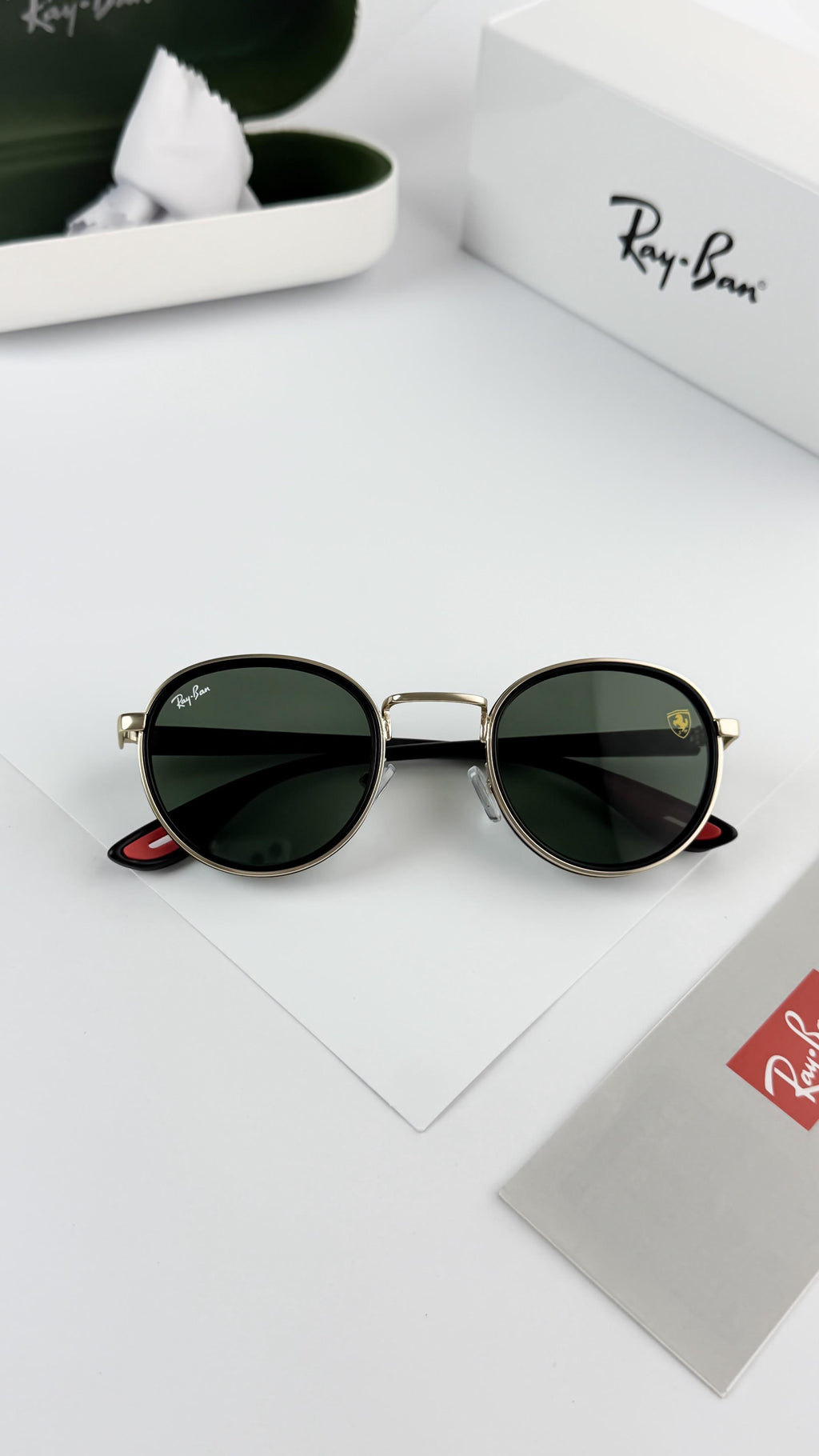 *RAYBAN GOLD GREEN 02🔥🔥🔥*