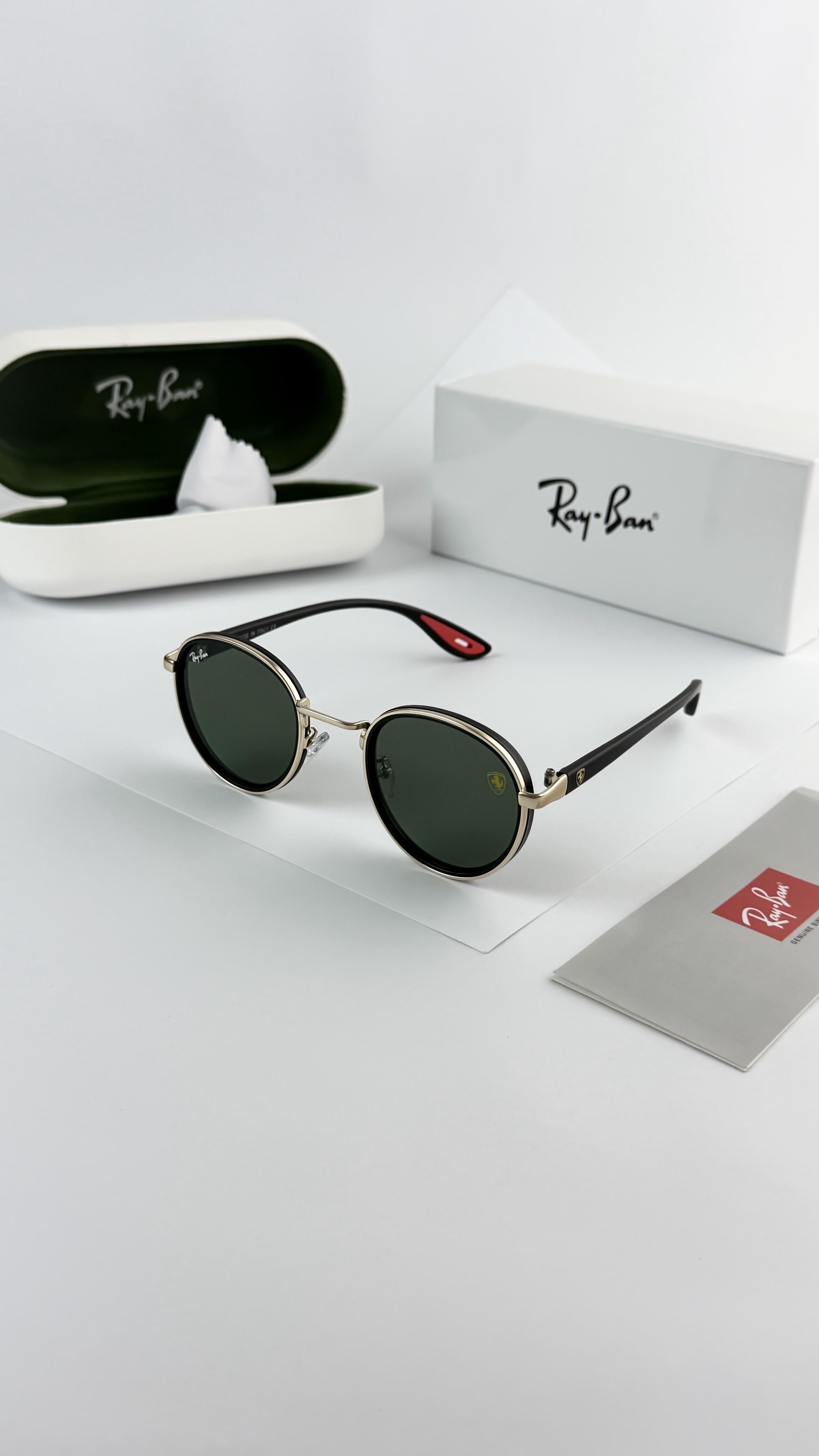 *RAYBAN GOLD GREEN 02🔥🔥🔥*