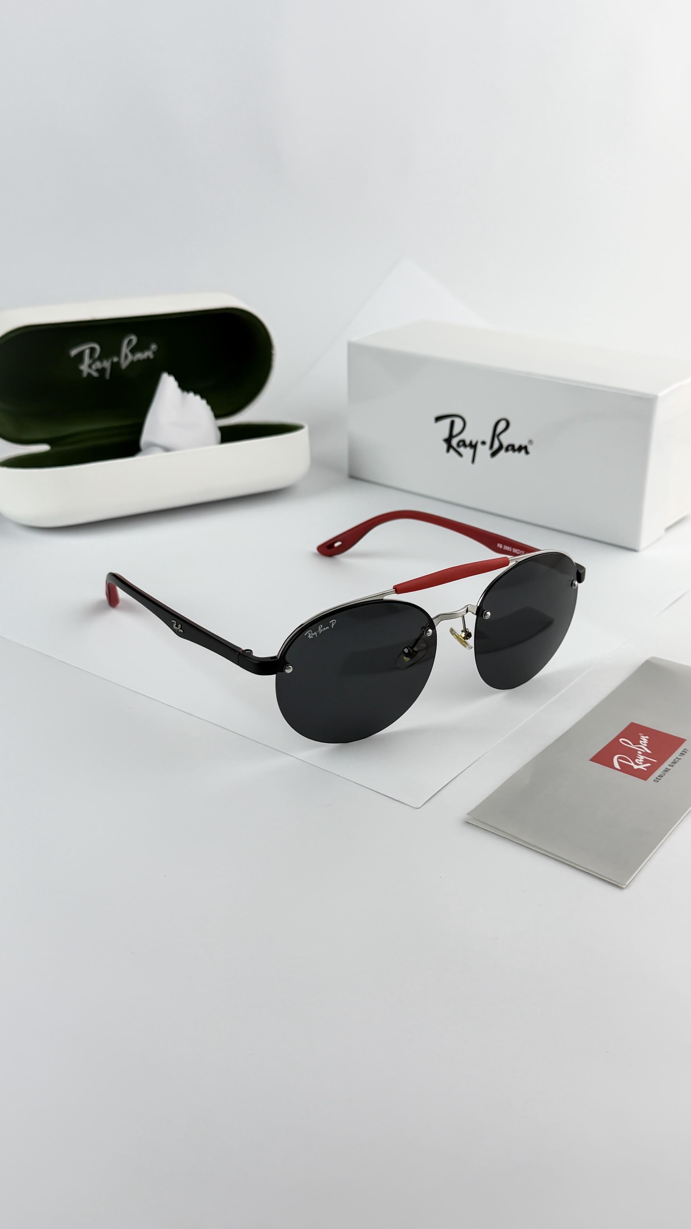 *RAYBAN FERRARI RED&BLACK 2663🔥🔥🔥*
