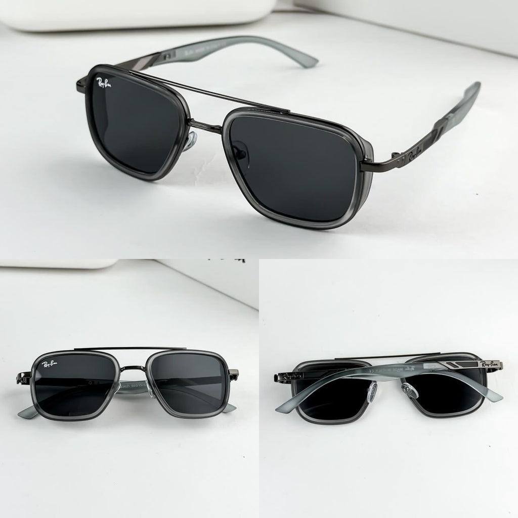 *RAYBAN GREY BLACK 3621🔥🔥🔥*