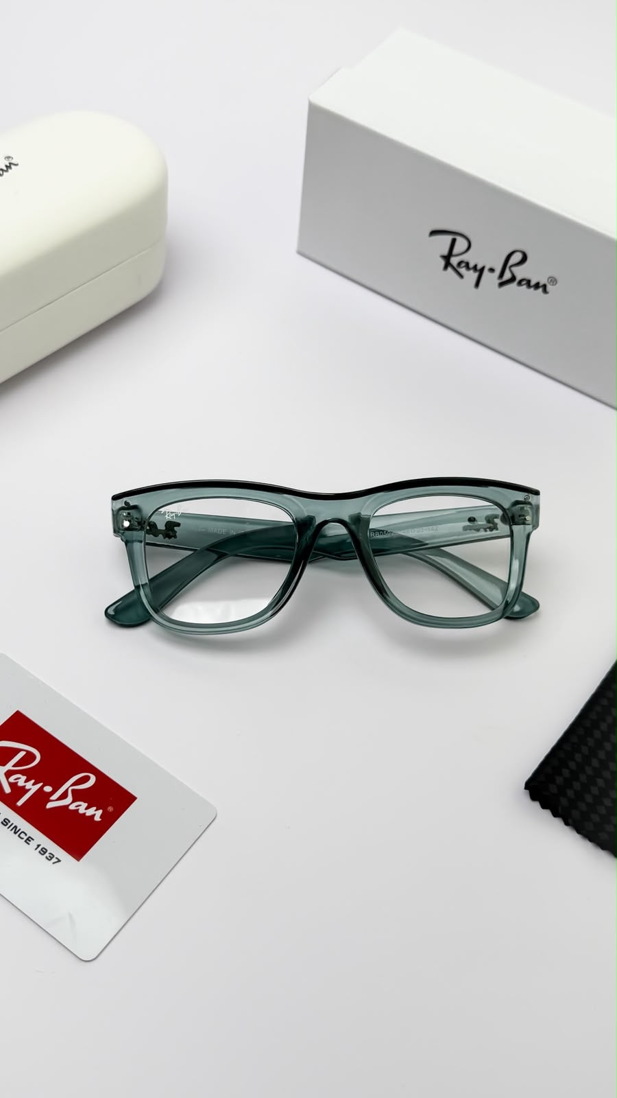 *RAYBAN LIGHT GREEN 0502 PLANO🔥🔥🔥*