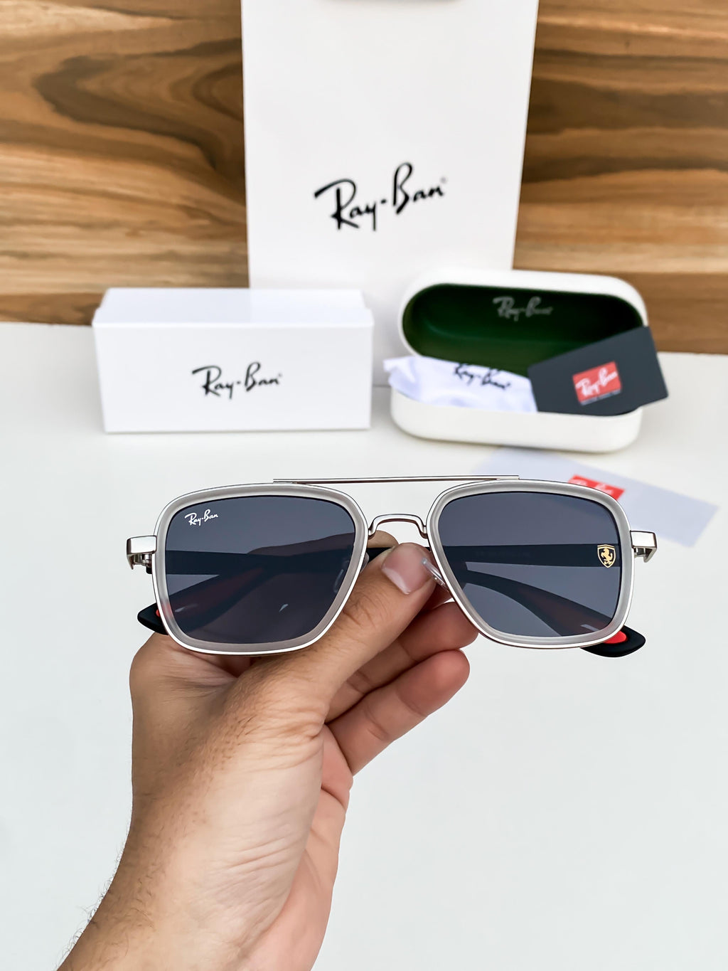 RA_YBAN 06 WHITE BLACK