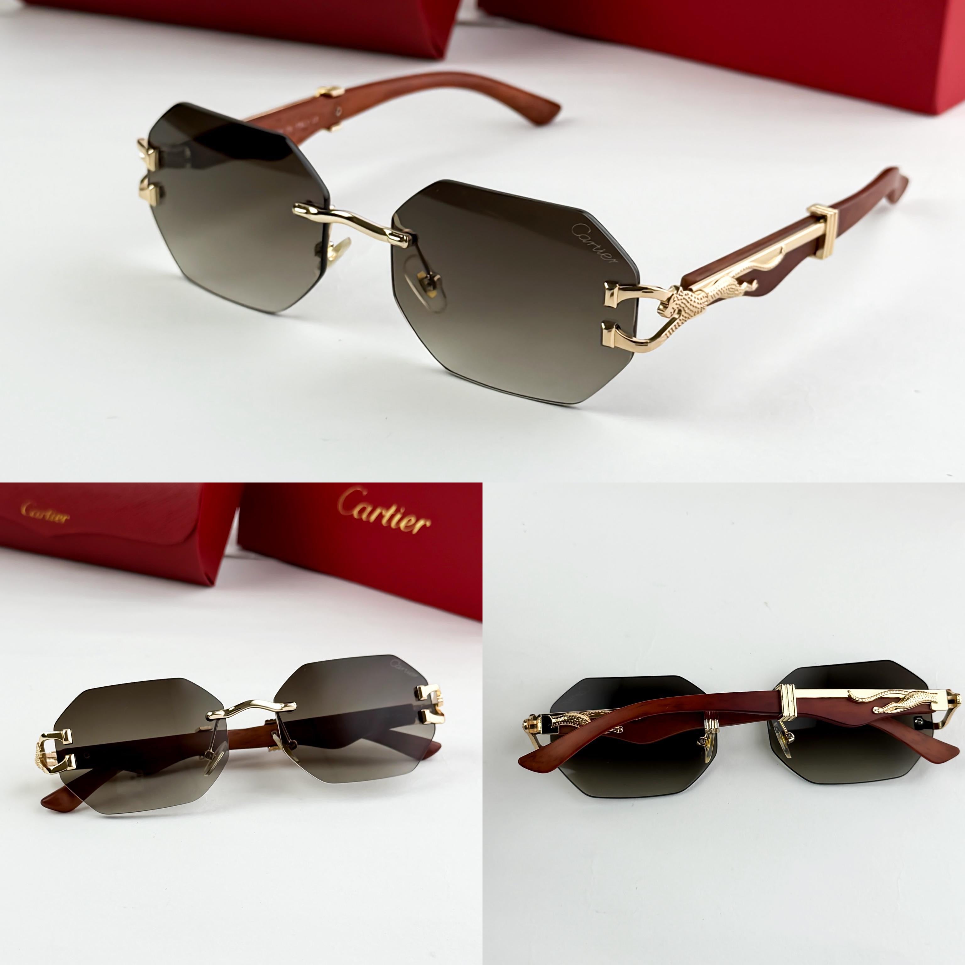 *CARTIER GOLD BROWN 3041🔥🔥🔥ON DEMAND🔥🔥🔥*