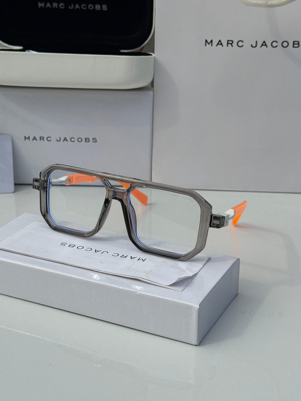 Marc Jacobs orange grey