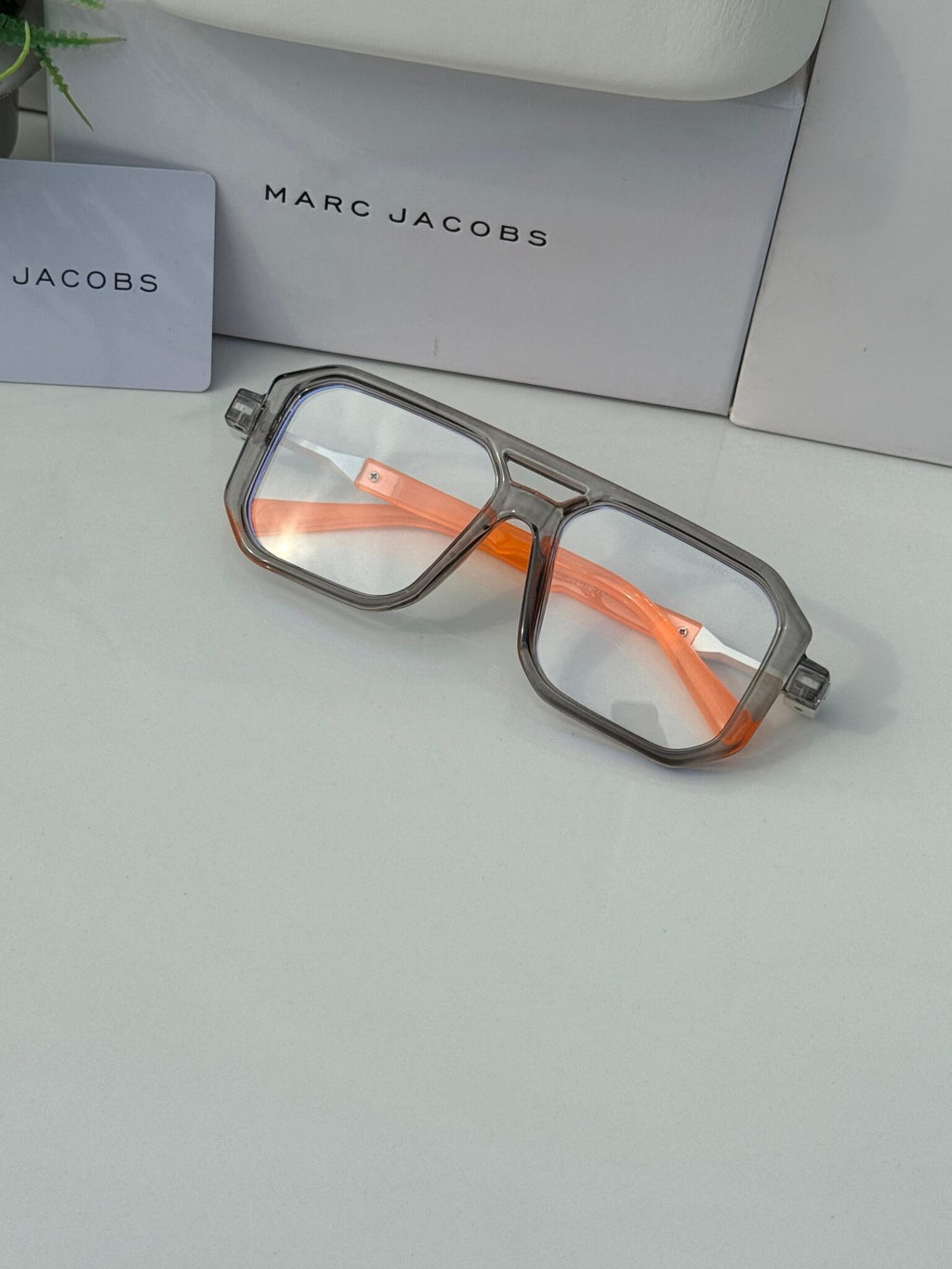 Marc Jacobs orange grey