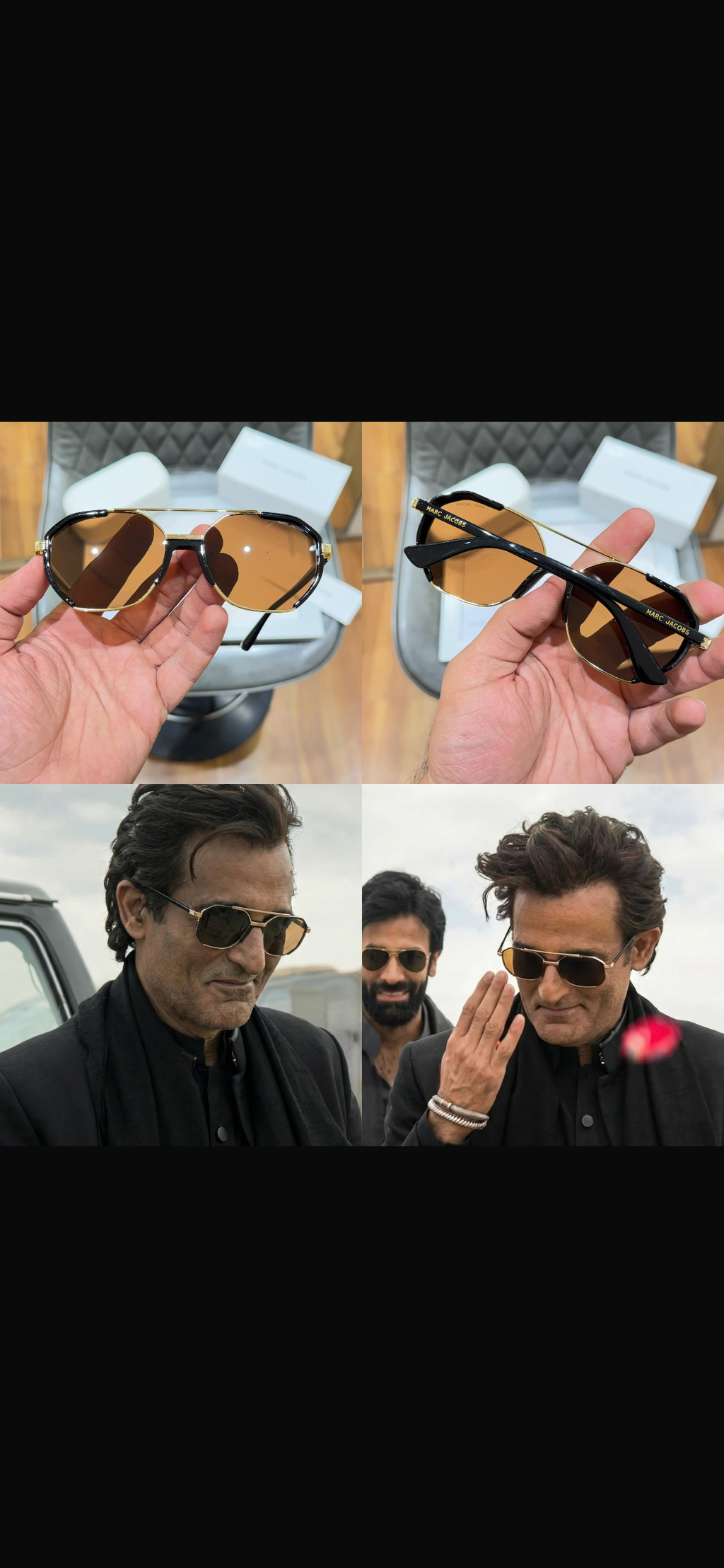 Marc jacobs 2120 gold brown ✌️✌️✌️😎😎😍😍🥳🥳🥳 *DHURANDAR SAME MODEL AKSHAY KHANNA EDITION*