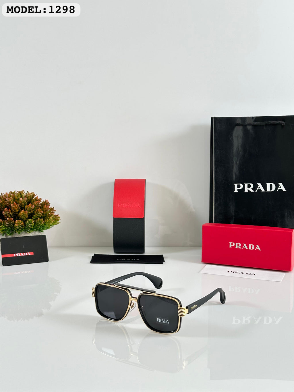 Prad.a with imported brand kit unisex premium new sunglass