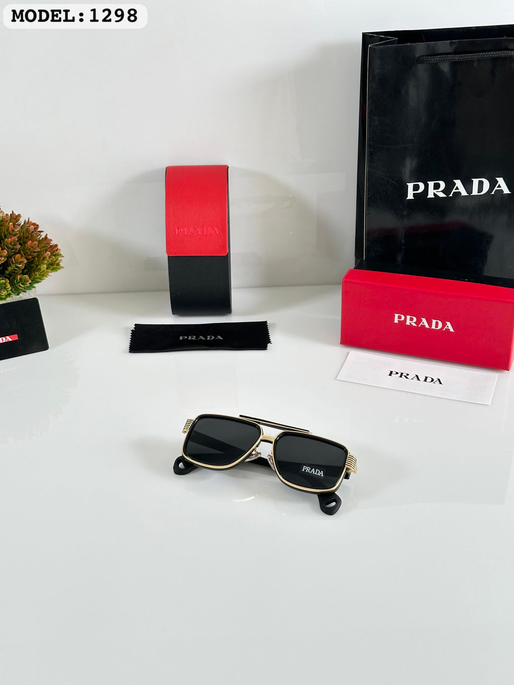 Prad.a with imported brand kit unisex premium new sunglass